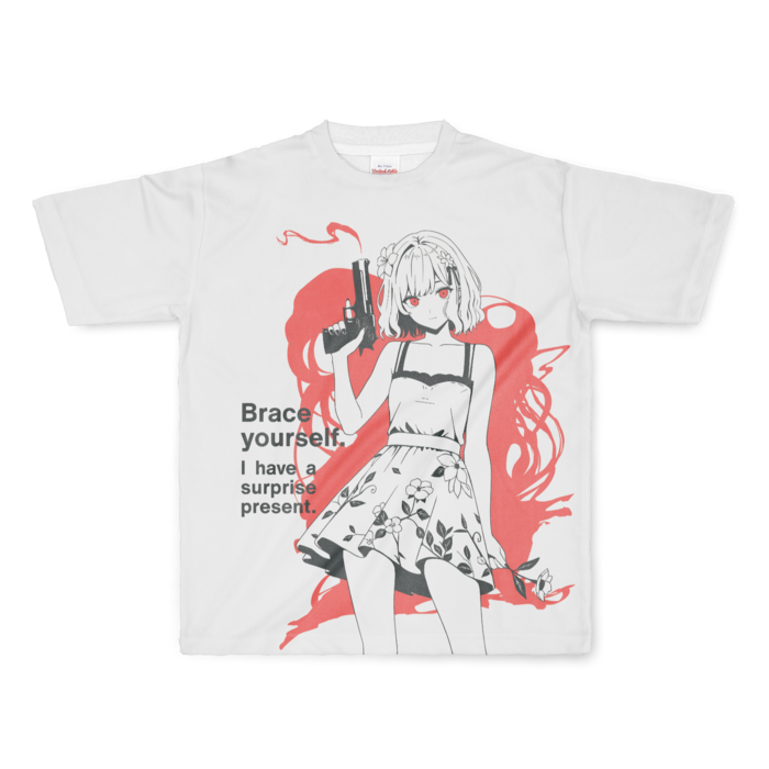 フルグラフィックTシャツ - L - 正面印刷のみ