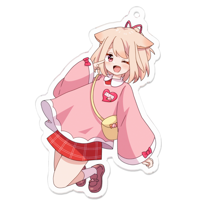 帽子なしうぃんく - 70 x 70 (mm)