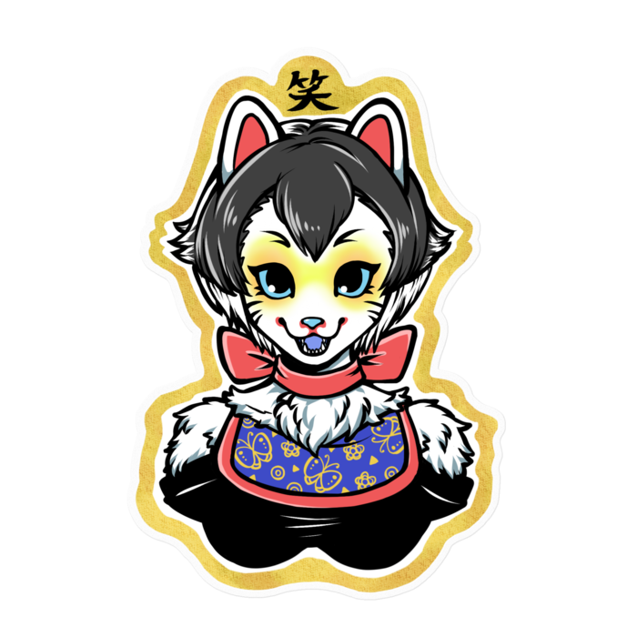 犬張子の笑顔ちゃん:クリア素材