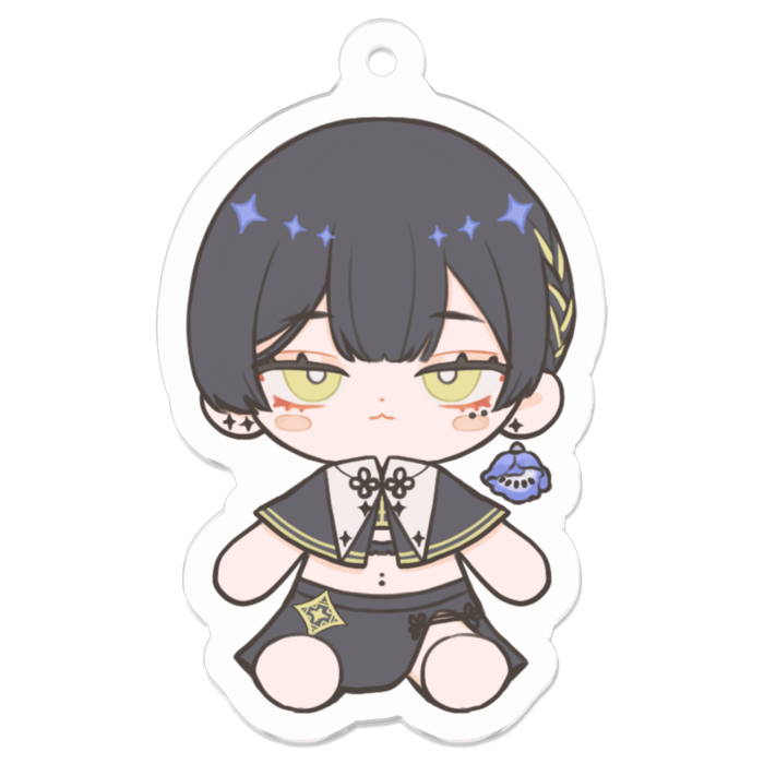 アクリルキーホルダー（コーティング） - 50 x 50 (mm)