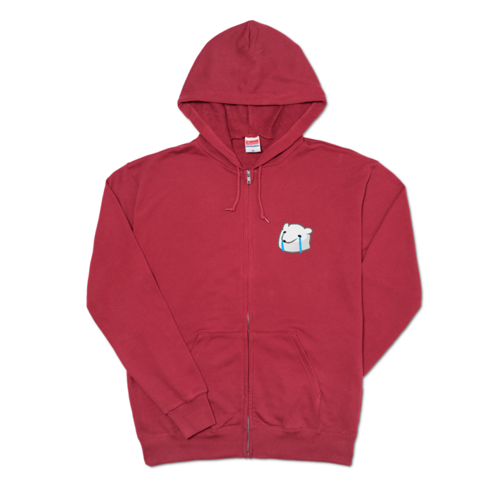 ジップパーカー - XL - バーガンディ
