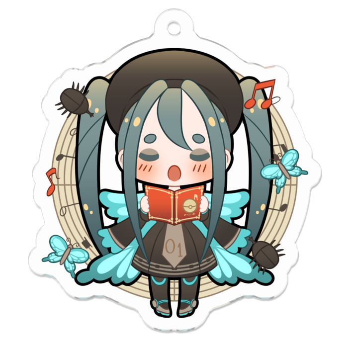 アクリルキーホルダー - 50 x 50 (mm)