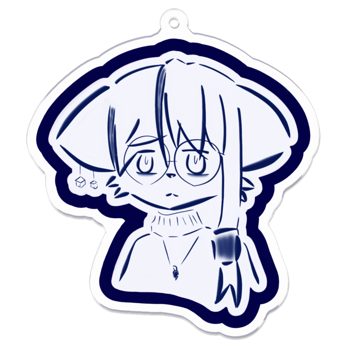 アクリルキーホルダー - 70 x 70 (mm)
