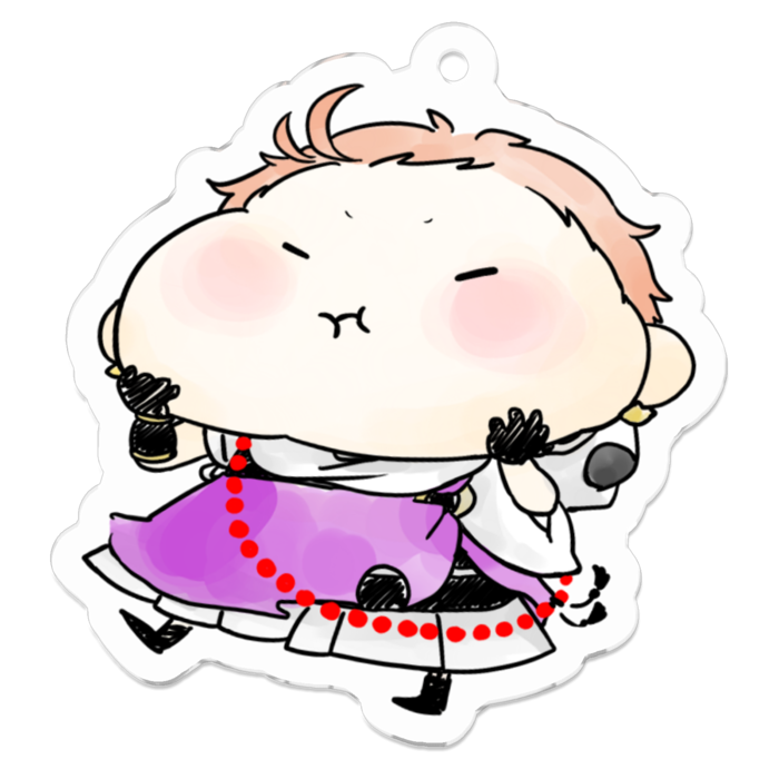 アクリルキーホルダー - 50 x 50 (mm)