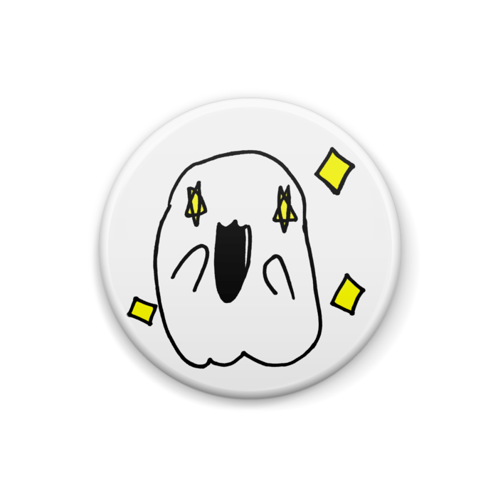 いいなおばけ缶バッジ25mm