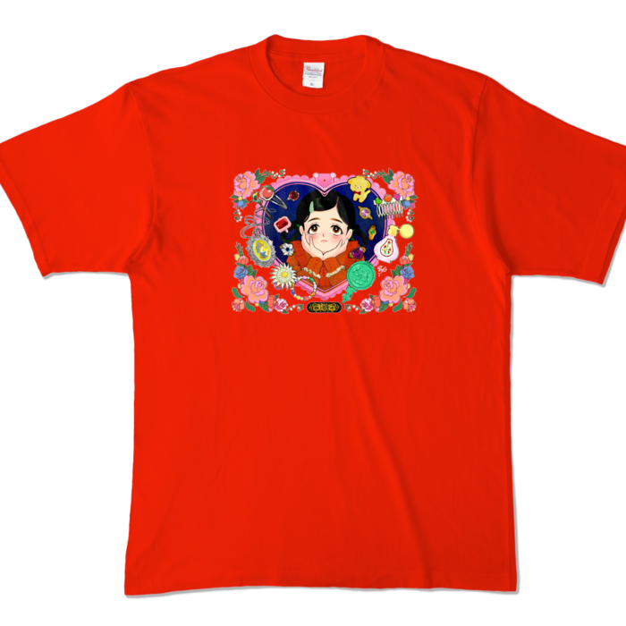 カラーTシャツ - XL - レッド (濃色)