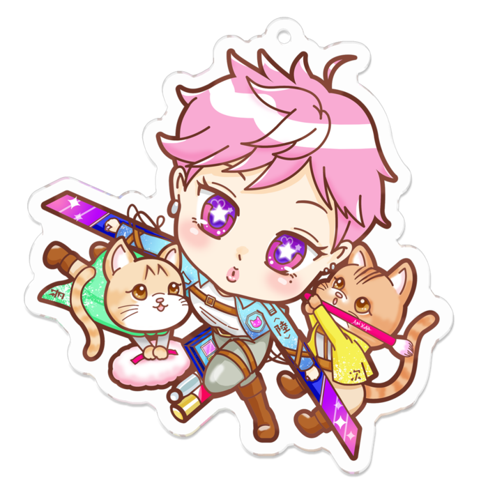 アクリルキーホルダー - 70 x 70 (mm)