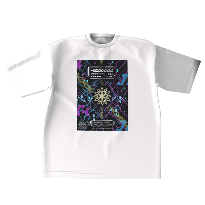 【ホワイト・XLサイズ】ビッグシルエットTシャツ