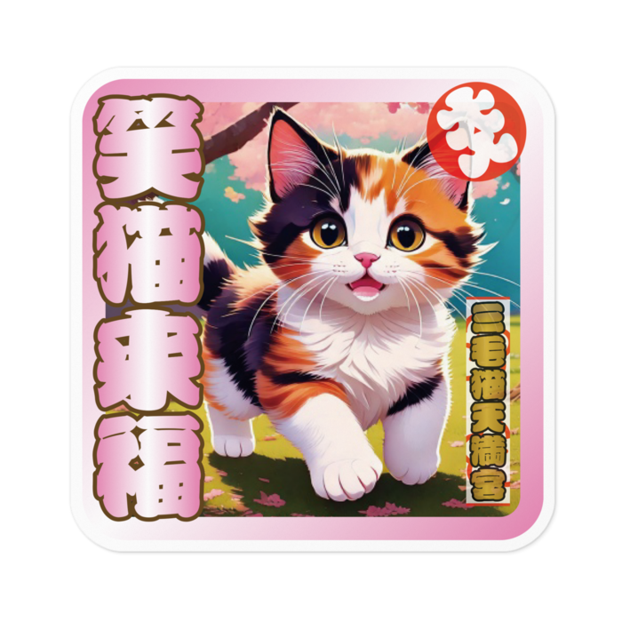 ステッカー - 100 x 100 (mm)