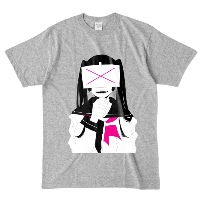カラーTシャツ - L - 杢グレー (濃色)