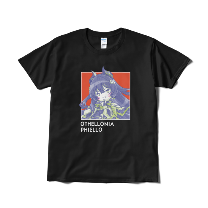 ちびキャラ「運命の輪フィーロ」デザインTシャツ（L/ブラック）