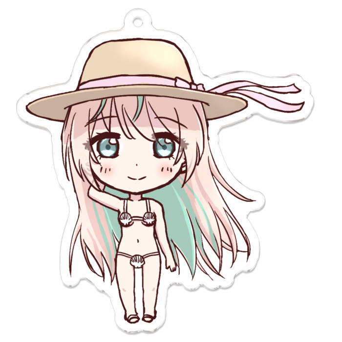 アクリルキーホルダー（コーティング） - 70 x 70 (mm)