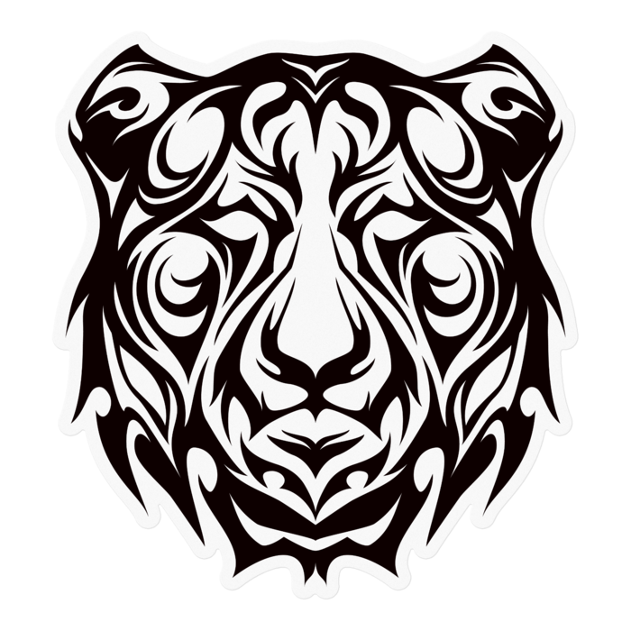 背景透明ステッカー - 100 x 100 (mm)