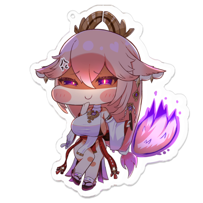 アクリルキーホルダー - 100 x 100 (mm)