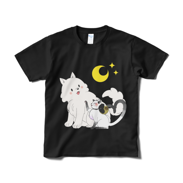月美Tシャツ - S - ブラック(カラー)