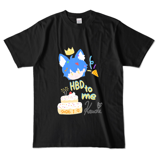 カラーTシャツ - L - ブラック (濃色)