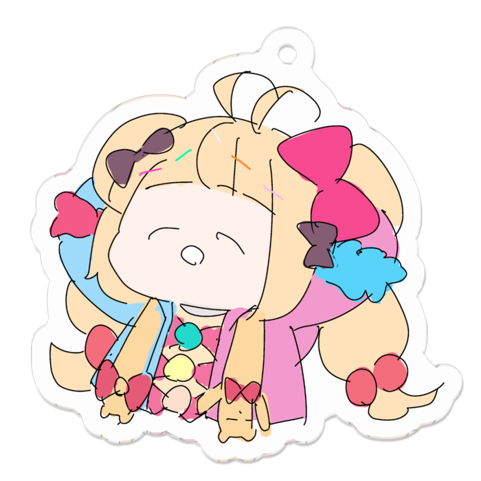 ごんまる?アクリルキーホルダー - 50 x 50 (mm)