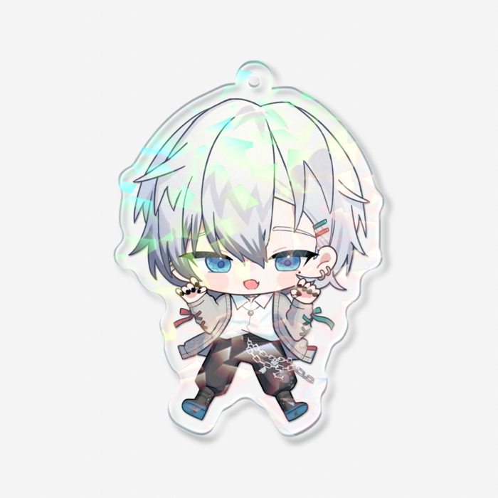 ホログラムアクリルキーホルダー - 70 × 70mm