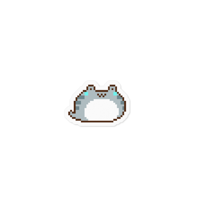 鯖トラ小(白枠) - 100 x 100 (mm)(1)