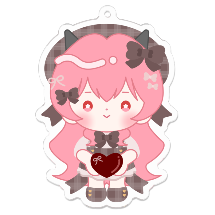 アクリルキーホルダー（コーティング） - 70 x 70 (mm)