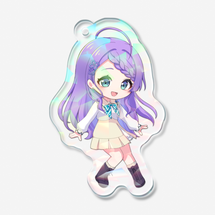 ホログラムアクリルキーホルダー - 50 × 50mm