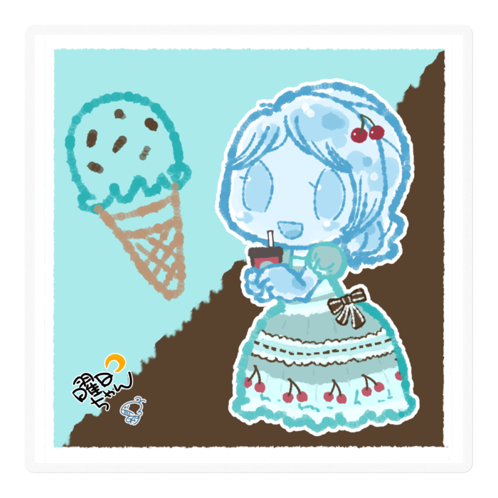 ステッカー - 100 x 100 (mm)