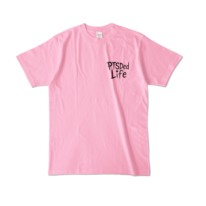 カラーTシャツ - L - ピーチ (淡色)