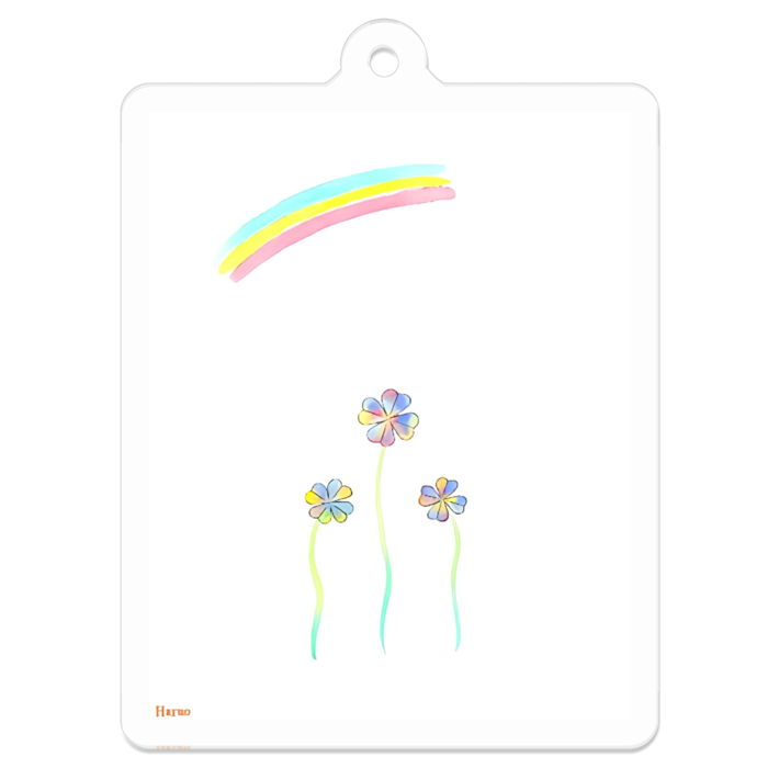 アクリルキーホルダー（コーティング） - 50 x 50 (mm)