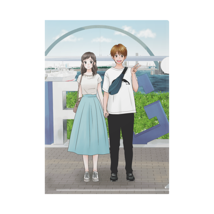 扉絵クリアファイルa4 春に灯るお店 Booth