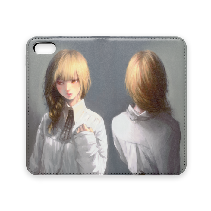 手帳型iPhoneケース(ベルトなし) - iPhone 5 / 5s / SE - ストラップ穴 なし