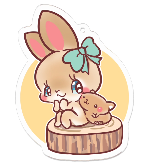 アクリルキーホルダー - 70 x 70 (mm)