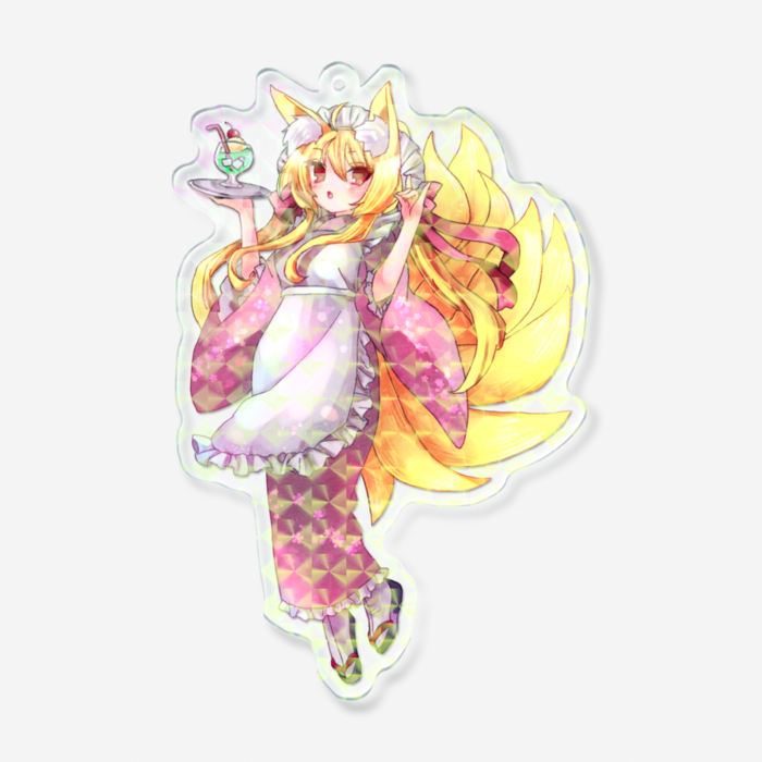 ホログラムアクリルキーホルダー - 100 × 100mm