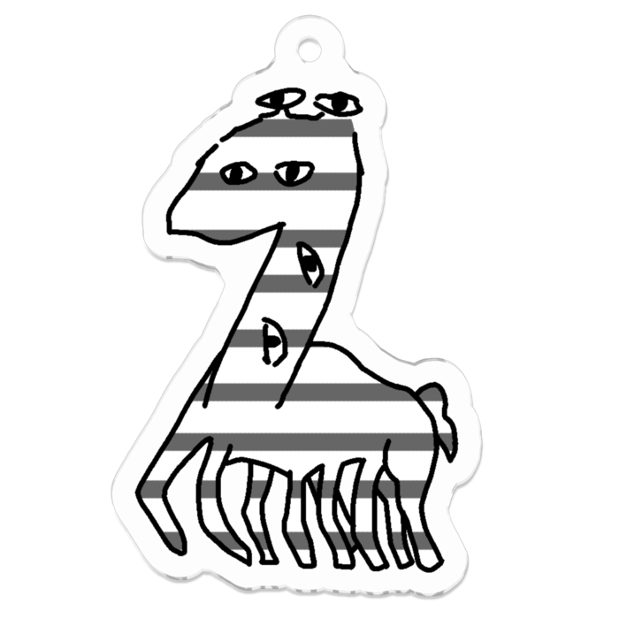 アクリルキーホルダー（コーティング） - 50 x 50 (mm)