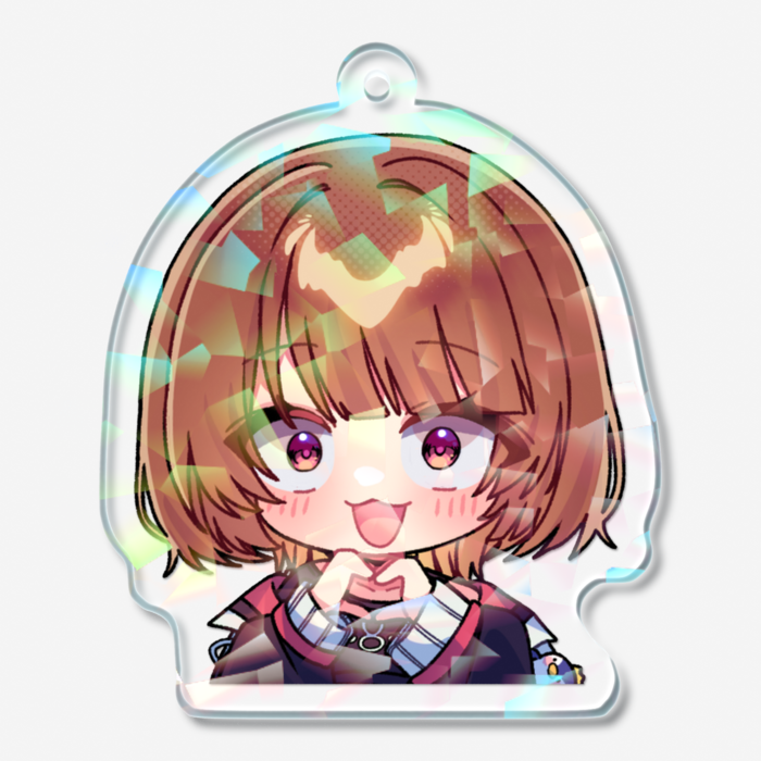 ホログラムアクリルキーホルダー - 50 × 50mm