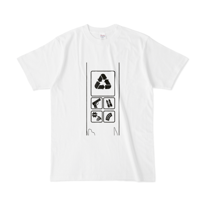 Tシャツ - L - 白(モノクロロゴ)
