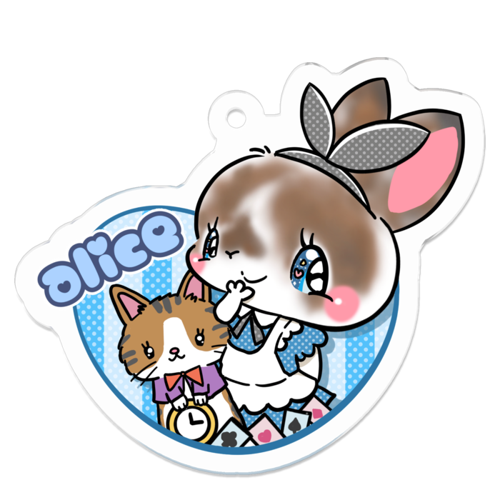 アクリルキーホルダー - 50 x 50 (mm)