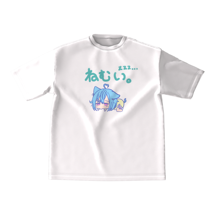 ビッグシルエットTシャツ - M - 正面　白