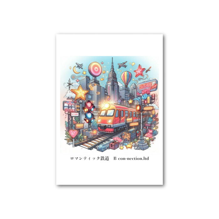 フォト風カード - 縦 - 片面