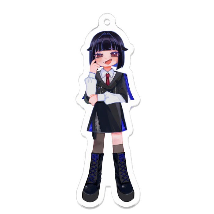 アクリルキーホルダー(嘲笑②) - 70 x 70 (mm)