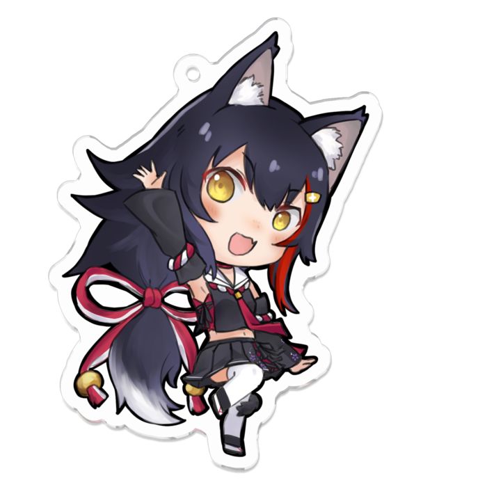 大神ミオ アクリルキーホルダー 70 x 70mm - merltlire - BOOTH