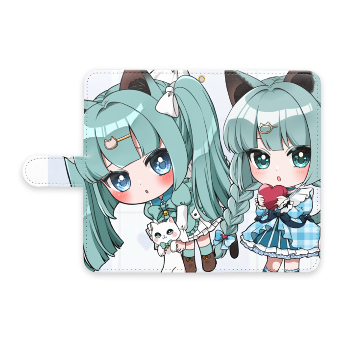 手帳型Androidケース - L - ストラップ穴 あり