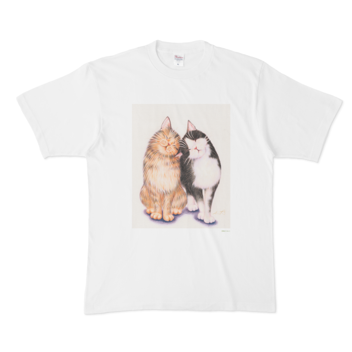 色鉛筆画 ねこTシャツ ごあいさつ - あさくらシン - BOOTH