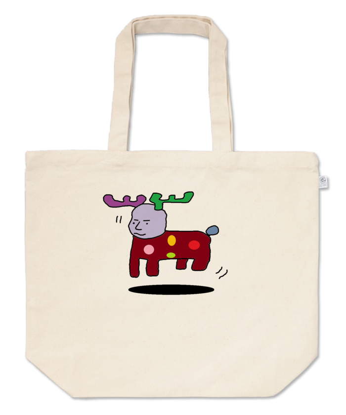 トートバッグ - L - プリント面積中 - ナチュラル