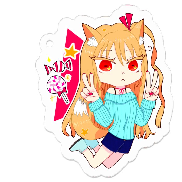 アクリルキーホルダー - 50 x 50 (mm)