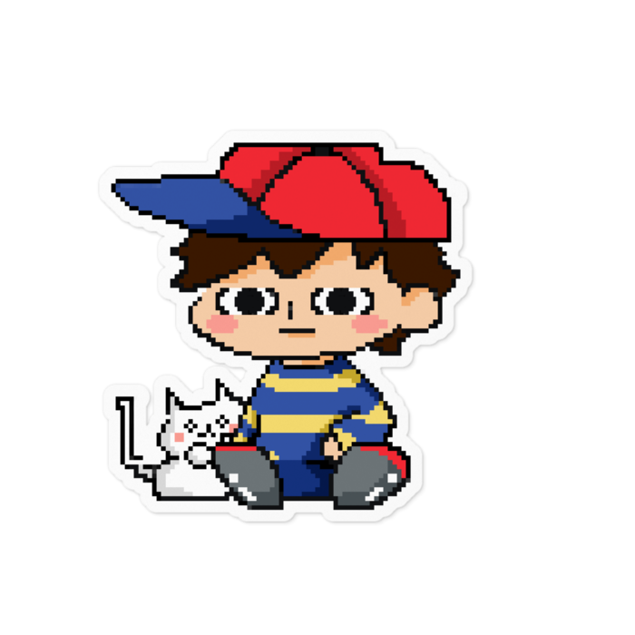 にそくん(マザー2ドット絵)ステッカー【文字無し】