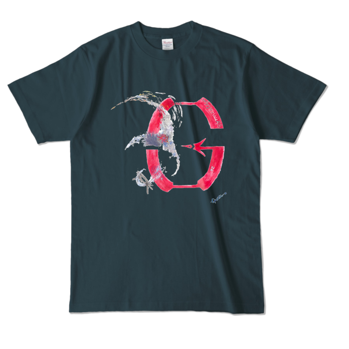 カラーTシャツ - L - デニム (濃色)