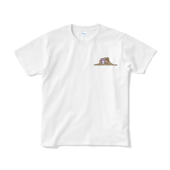 ワンポイント(左胸)Tシャツ(短納期) - S - ホワイト