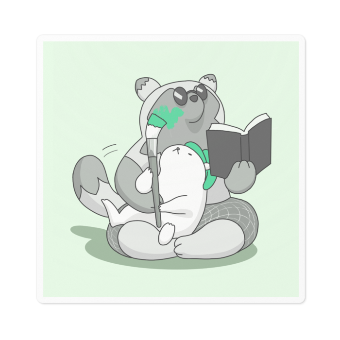 ステッカー - 100 x 100 (mm)