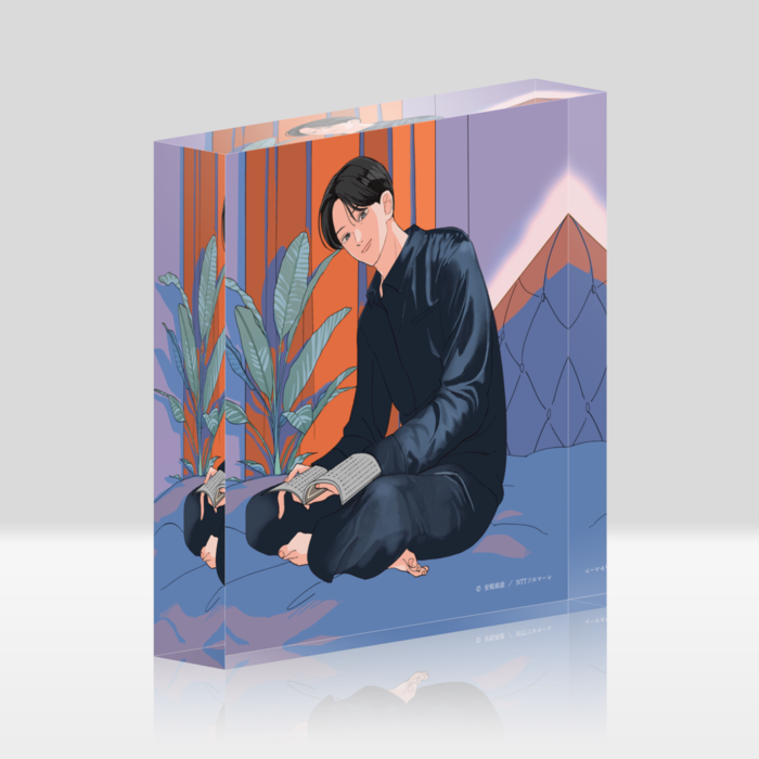 アクリルブロック - 100x100mm(ホワイト)