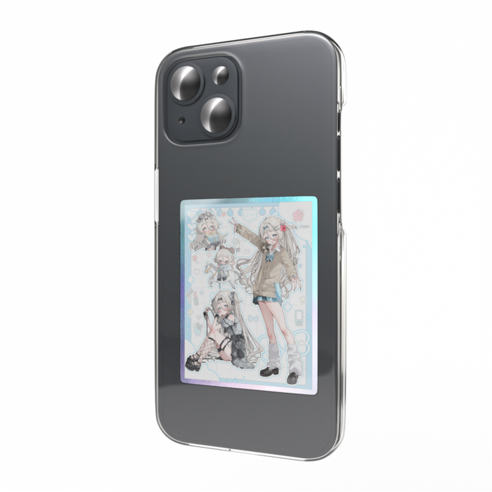 オーロラスマホステッカー - 縦